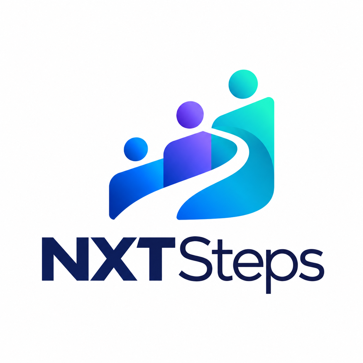 NXTSteps logo showing people walking a shared path